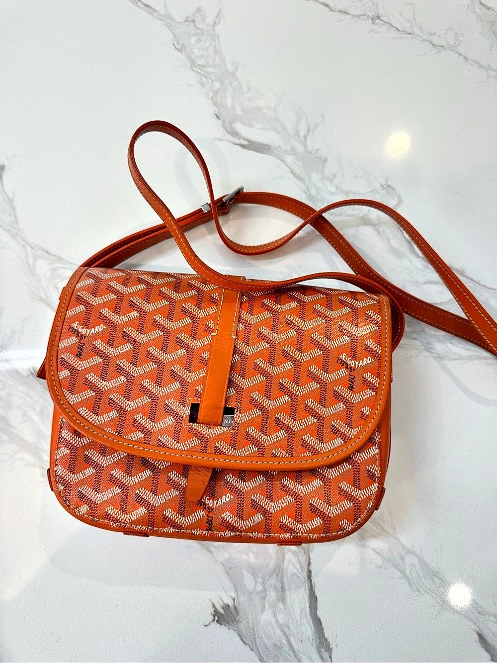Goyard Belvedere PM Bag Orange Crossbody
